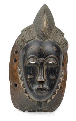 Baule, Ivory Coast: Mask of the ‘Kpan’ type. - Mimoevropské a domorodé um?ní