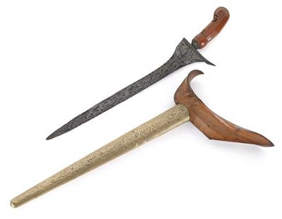 Indonesia, Java: A Kris dagger with a straight blade. - Mimoevropské a domorodé um?ní