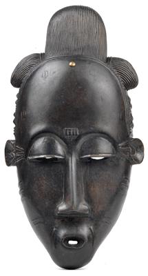 Baule, Elfenbeinküste: Eine Maske vom Typ  ‘Porträt-Maske’. - Stammeskunst/Tribal-Art; Afrika