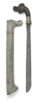 Indonesia, Sumatra, district of Palembang: a sword with a hilt in the form of a Makara head. - Tribal Art
