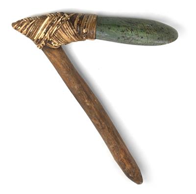 New Guinea, Highlands, Baliem Valley, tribe: Dani; a stone axe with a beautiful stone blade. - Tribal Art