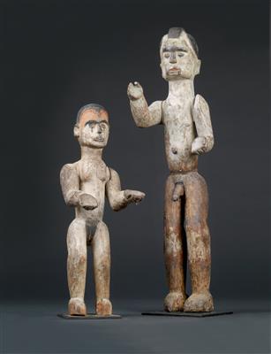 Mixed lot (2 items): A pair of Ibo-Izzi figures, Nigeria. - Mimoevropské a domorodé umění