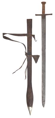 Sudan, Ethiopia: tribe: Beni Amer: An old sword of the ‘Crusader type’. - Tribal Art