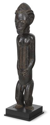 Baule, Elfenbeinküste: Eine ungewöhnlich große, männliche Figur eines 'spirituellen Ehegatten', genannt 'Blolo Bian'. - Stammeskunst / Tribal-Art; Afrika