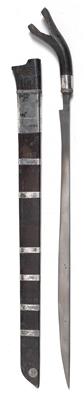 Indonesia, Sumatra: a typical sword of the Karo-Batak, with a horn hilt in characteristic form. - Mimoevropské a domorodé umění