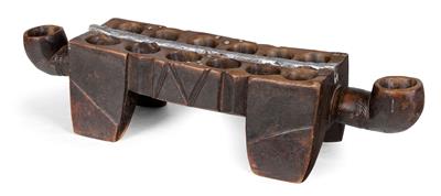 Baule, Ivory Coast: a very old game board for the popular game of  ‘mancala’. - Tribal Art