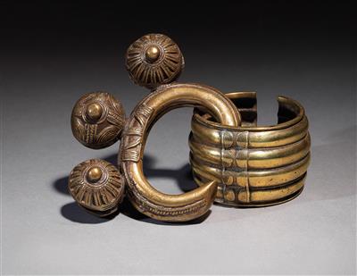 2 Armbänder / Fußringe der Ngere / Baule, Elfenbeinküste. - Tribal Art