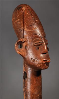 Exceptional central figure from a Mangbetu harp, Democratic Republic of Congo. - Source