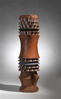 Abstrakte Mongo Trommel, DR Kongo, - Tribal Art