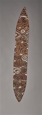 Feiner Asmat-Schild. - Stammeskunst/Tribal Art