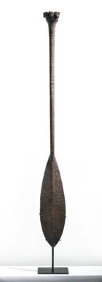A Finely Decorated Austral Islands Paddle 19th Century - Tribal Art