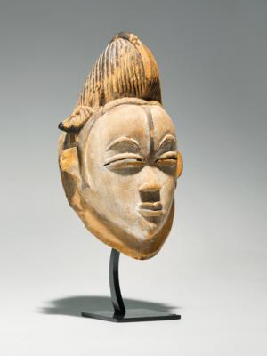 Feine Punu-Maske, - Stammeskunst