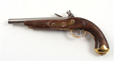 Steinschloßpistole, unbekannter spanischer Hersteller, - Jagd-, Sport- und Sammlerwaffen