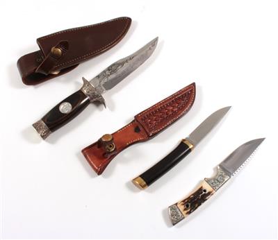Konvolut bestehend aus drei Messern, - Sporting and Vintage Guns