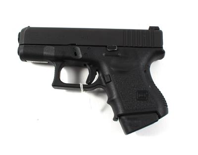 Pistole, Glock, Mod.: 26, Kal.: 9 mm Para, - Jagd-, Sport- und Sammlerwaffen