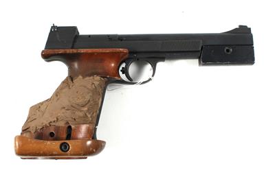 Pistole, Hämmerli, Mod.: vermutlich 208, Kal.: .22 l. r., - Jagd-, Sport- und Sammlerwaffen