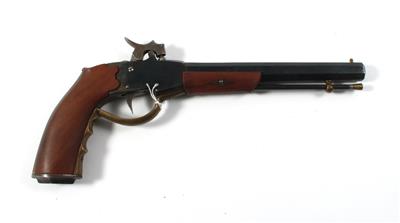 Perkussionspistole, unbekannter Hersteller, Kal.: 8 mm, - Jagd-, Sport- und Sammlerwaffen