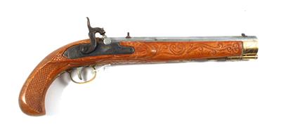 Perkussionspistole, unbekannter Hersteller, Mod.: Kentuckian, Kal.: 11,8 mm, - Jagd-, Sport- und Sammlerwaffen