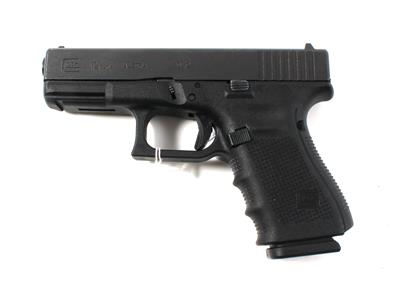 Pistole, Glock, Mod.: 19 Gen 4, Kal.: 9 mm Para, - Jagd-, Sport- und Sammlerwaffen