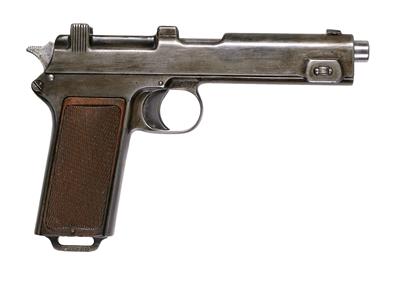 Pistole, Steyr, Mod.: Repetierpistole M.12 der deutschen Polizei (Pistole M.12(ö)), Kal.: 9 mm Para, - Armi da caccia, competizione e collezionismo
