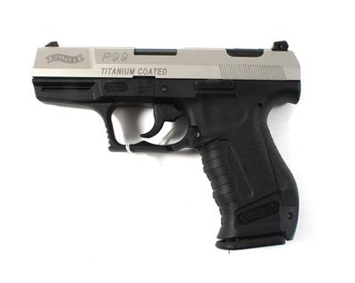 Pistole, Walther, Mod.: P99 bicolor, Kal.: 9 mm Para, - Jagd-, Sport- und Sammlerwaffen