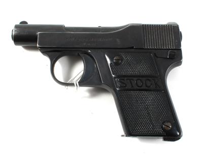 Pistole, Franz Stock - Berlin, Mod.: Westentaschenpistole, Kal.: 6,35 mm, - Jagd-, Sport- und Sammlerwaffen