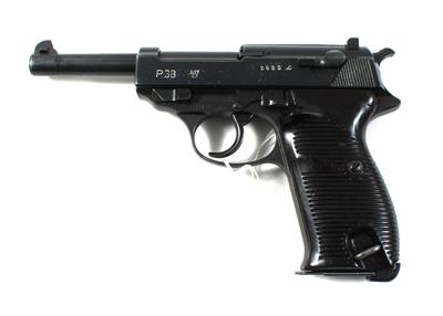 Pistole, Mauser - Oberndorf, Mod.: Walther P38, Kal.: 9 mm Para, - Armi da caccia, competizione e collezionismo