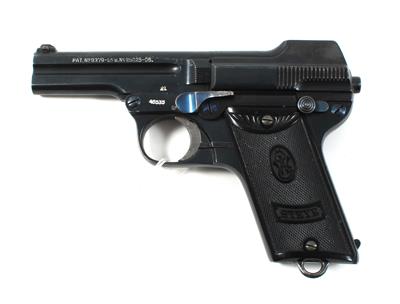 Pistole, Steyr, Mod.: 1909/34 Kipplauf, Kal.: 7,65 mm, - Armi da caccia, competizione e collezionismo