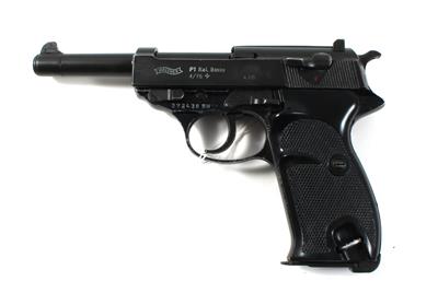 Pistole, Walther - Ulm, Mod.: P1, Kal.: 9 x 21!!, - Jagd-, Sport- und Sammlerwaffen