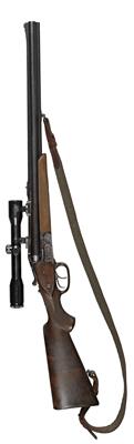 Vierling, Immanuel Meffert - Suhl, Mod.: Hubertus, Kal.: 7 x 57R/16/65/16/65/.22 l. r., - Jagd-, Sport- und Sammlerwaffen