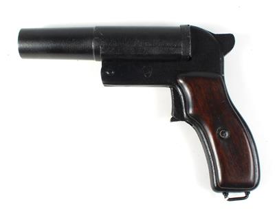 Leuchtpistole, unbekannter, möglicherweise sowjetischer Hersteller, Mod.: 1943, Kal.: 4, - Sporting and Vintage Guns