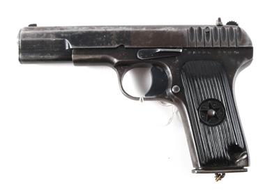 Pistole, unbekannter, russischer Hersteller, Mod.: Tokarev TT33, Kal.: 7,62 mm Tok., - Jagd-, Sport- und Sammlerwaffen