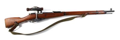 Repetierbüchse, FEG, Mod.: ungarischer Mosin Nagant 1891/30 mit ZF "PU", Kal.: 7,62 x 54R, - Jagd-, Sport- und Sammlerwaffen
