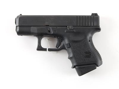 Pistole, Glock, Mod.: 26, Kal.: 9 mm Para, - Jagd-, Sport- und Sammlerwaffen