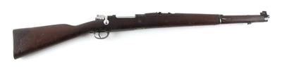 Repetierbüchse, D. G. F. M (argentinische Militärfabrik), Mod.: argentinischer Kavalleriekarabiner 1909 System Mauser, Kal.: 7,65 x 53 mm argent., - Sporting and Vintage Guns