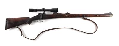 Repetierbüchse, unbekannter Ferlacher Hersteller, Mod.: jagdlicher Mauser 98, Kal.: 7 x 64, - Jagd-, Sport- und Sammlerwaffen