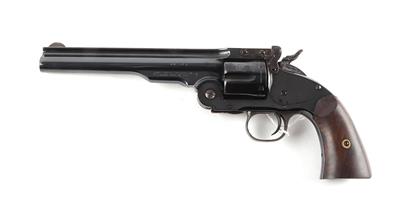 Revolver, Uberti (Navy Arms - Ridgefield), Mod.: Replik eines 'S & W'-Second Model Schofield S. A., Kal.: .45 Long Colt, - Armi da caccia, competizione e collezionismo