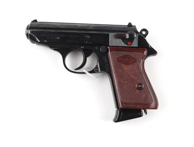 Pistole, Manurhin, Mod.: Walther PPK, Kal.: 7,65 mm, - Jagd-, Sport- und Sammlerwaffen