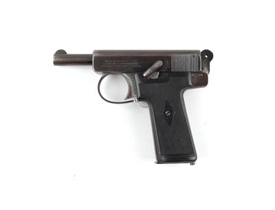 Pistole, Webley  &  Scott, Mod.: 1906 (letzte Ausführung), Kal.: 7,65 mm, - Armi da caccia, competizione e collezionismo