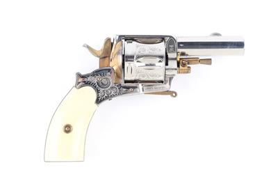 Revolver, unbekannter, belgischer Hersteller, Kal.: 9 mm (Zentralfeuer), - Armi da caccia, competizione e collezionismo