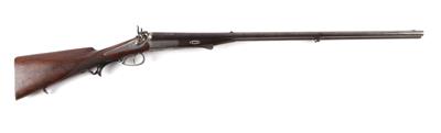 Hahn-Büchsflinte, unbekannter Hersteller, Kal.: Büchslauf 11 mm, Flintenlauf Kal. 16 (vermutlich 16/65), - Sporting and Vintage Guns
