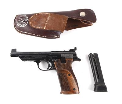 Pistole, Walther - Zella/Mehlis, Mod.: 1936 Olympia, Jägerschaftsmodell, Kal.: .22 l. r., - Jagd-, Sport- und Sammlerwaffen