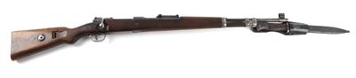 Repetierbüchse, Mauser - Oberndorf, Mod.: K98k mit nummerngleichem Seitengewehr, Kal.: 8 x 57IS, - Jagd-, Sport- und Sammlerwaffen