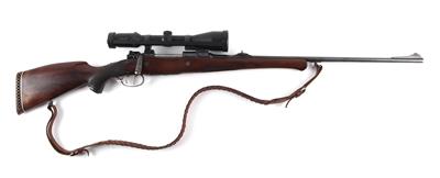 Repetierbüchse, unbekannter Ferlacher Hersteller, Mod.: jagdlicher Mauser 98, Kal.: vermutlich 7 x 64, - Armi da caccia, competizione e collezionismo