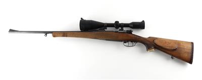 Repetierbüchse, Josef Orasche - Ferlach, Mod.: jagdlicher Mauser 98, Kal.: 6,5 x 57, - Jagd-, Sport- und Sammlerwaffen