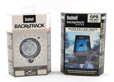 Konvolut aus zwei Bushnell BackTrack, in der Originalverpackung, - Armi da caccia, competizione e collezionismo