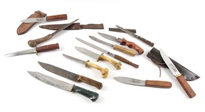 Konvolut aus 13 Messern mit feststehender Klinge, - Jagd-, Sport- und Sammlerwaffen