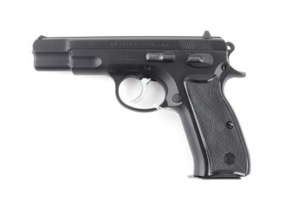 Pistole, CZ, Mod.: 75 mit Sickinger Quick Draw Holster, Kal.: 9 mm Para, - Sporting and Vintage Guns