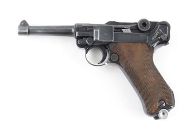 Pistole, Mauser - Oberndorf, Mod.: P08, Kal.: 9 mm Para, - Armi da caccia, competizione e collezionismo