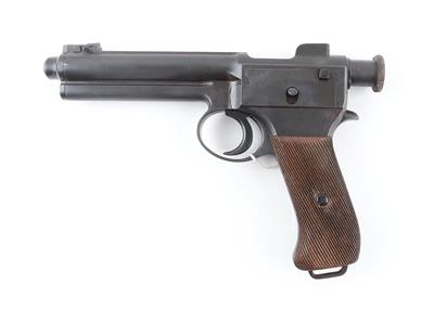 Pistole, Waffen- und Munitionsfabrik AG - Budapest, Mod.: 1907-II (System Roth/Krnka-Repetierpistole M.7.), Kal.: 8 mm Roth-Steyr, - Jagd-, Sport- und Sammlerwaffen
